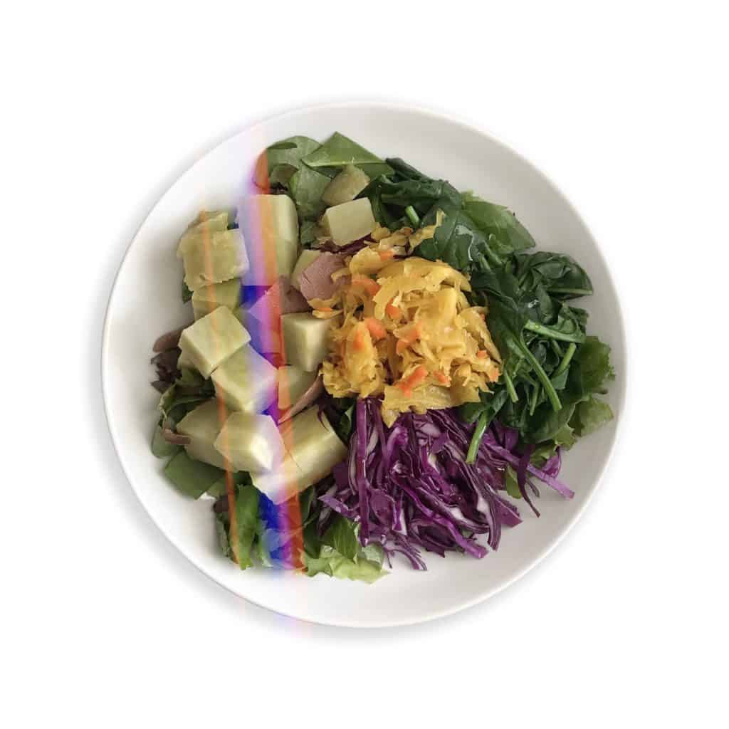 rainbow sweet potato bowl