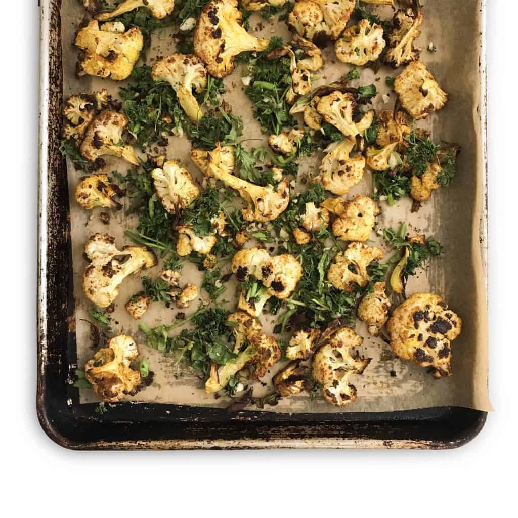 Roasted Curry Cauliflower Salad - Chef Whitney Aronoff | Starseed Kitchen