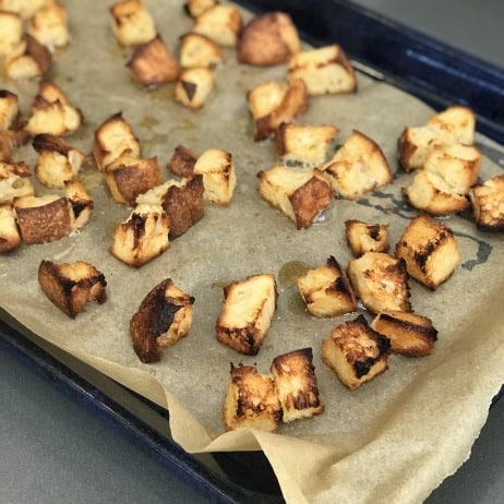 Homemade Sourdough Croutons - Chef Whitney Aronoff | Starseed Kitchen