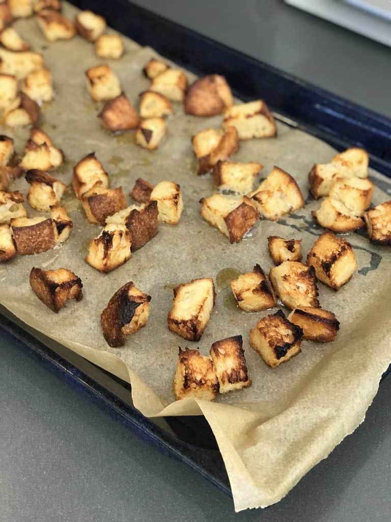 Homemade Sourdough Croutons - Chef Whitney Aronoff | Starseed Kitchen