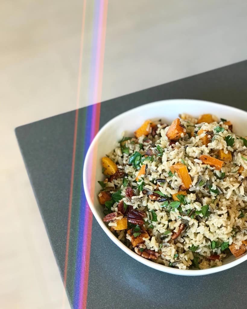 Wild Rice Pilaf with Roasted Butternut Squash - Chef Whitney Aronoff | Starseed Kitchen