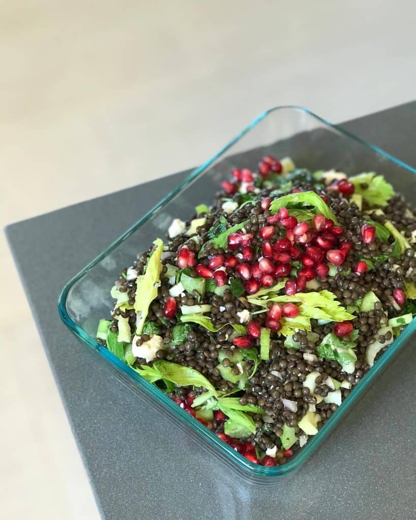 Black Lentil & Pomegranate Salad - Chef Whitney Aronoff | Starseed Kitchen