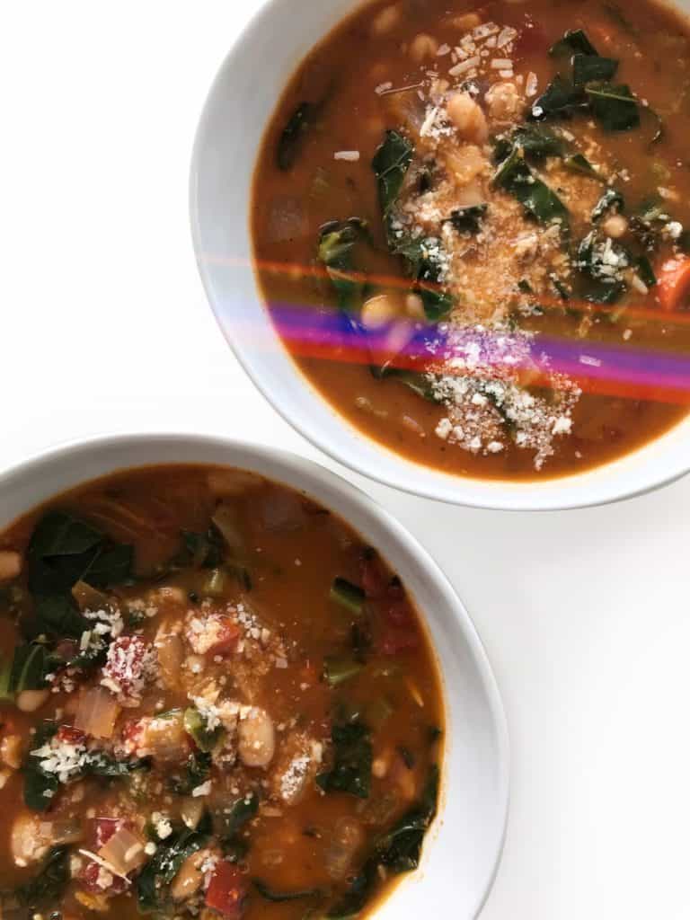 Smoky White Bean & Collard Greens Soup - Chef Whitney Aronoff | Starseed Kitchen