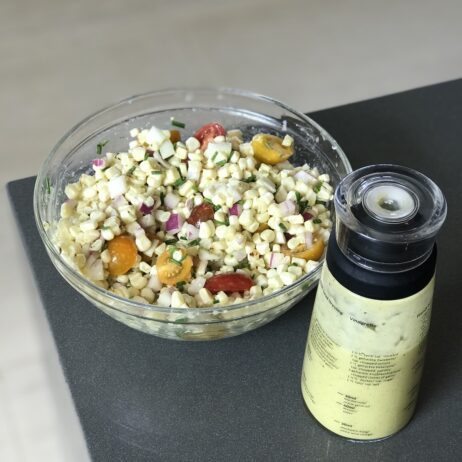 Recipe for Tarragon Vinaigrette with Heirloom Tomato & Corn Salad