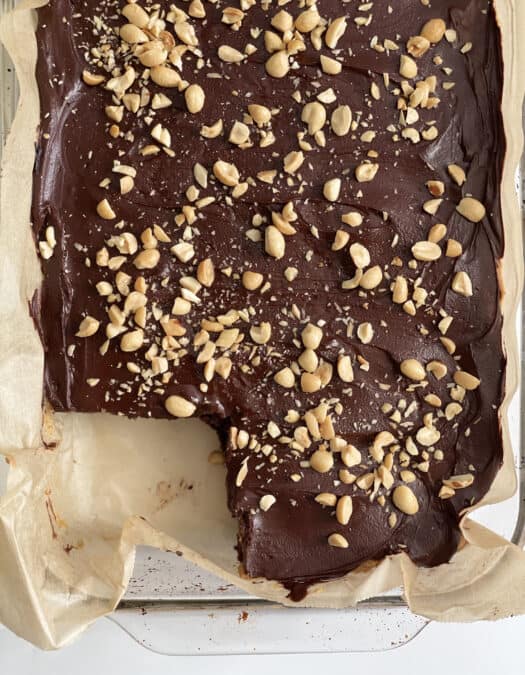 Peanut Butter & Chocolate Ganache Brownies - Gluten Free