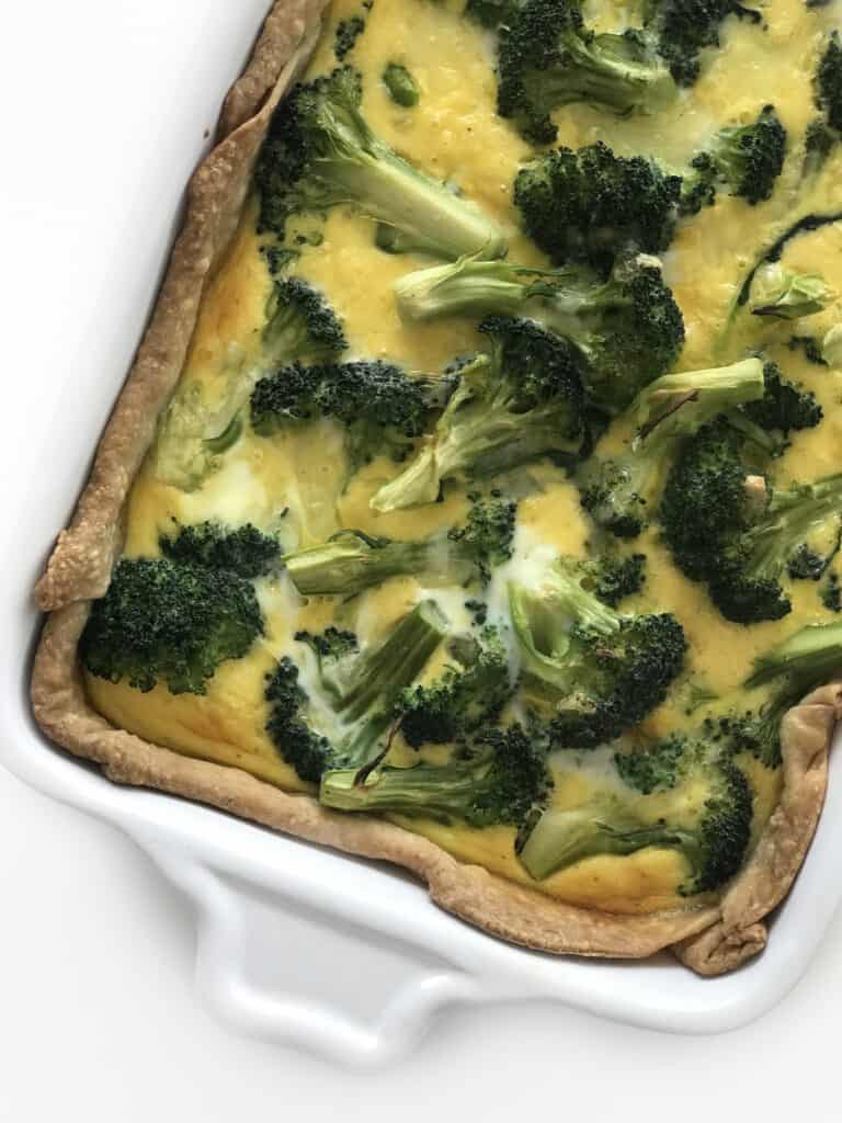 Healthy Broccoli Cheddar Quiche Recipe