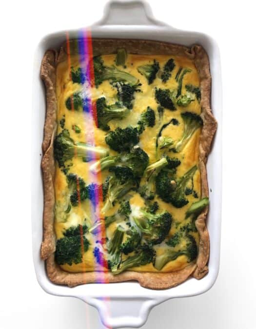 Healthy Broccoli Cheddar Quiche Recipe