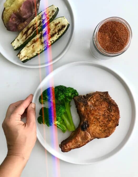 Baked bone-in pork chop recipe