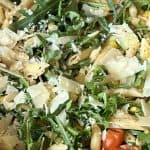 Gluten Free Pasta Salad with sautéed vegetables