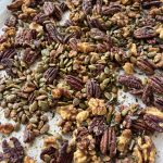 Pecan, Walnut & Pumpkin Seed Spiced Nuts With Rosemary & Maple