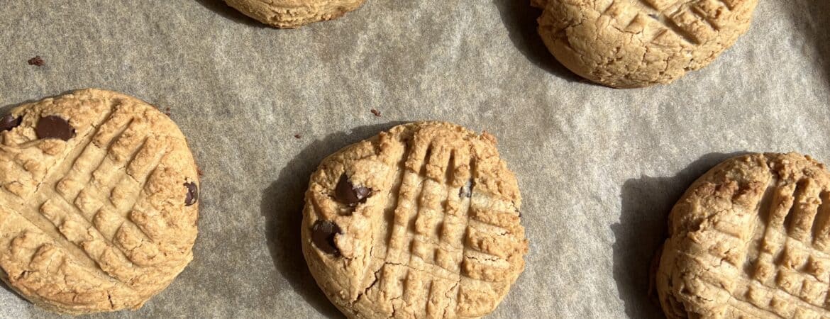 healthy peanut butter chocolate chip cookies