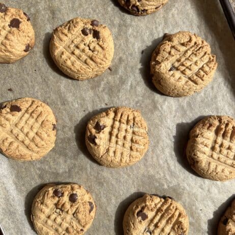 healthy peanut butter chocolate chip cookies