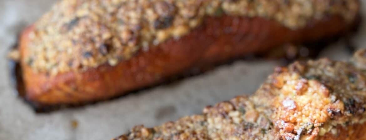 Walnut Maple Crusted Salmon Recipe