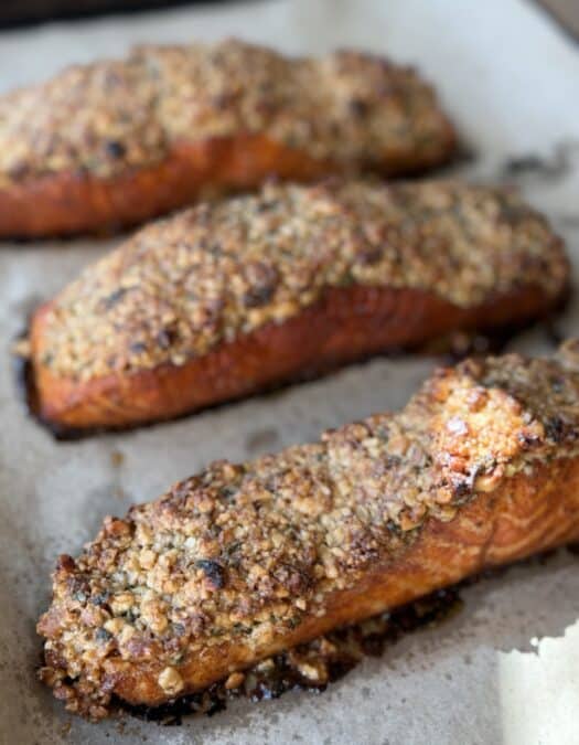 Walnut Maple Crusted Salmon Recipe