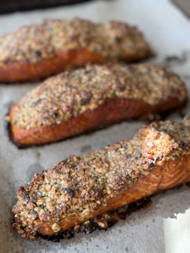 Walnut Maple Crusted Salmon Recipe